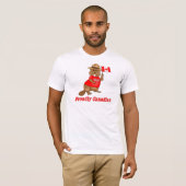 誇らしげにカナダのビーバー Tシャツ (正面フル)