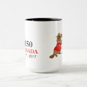 誇らしげにカナダビーバー150周年 マグカップ (中央)