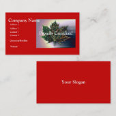 誇らしげにカナダ! – メープルリーフ 名刺 (正面/裏面)