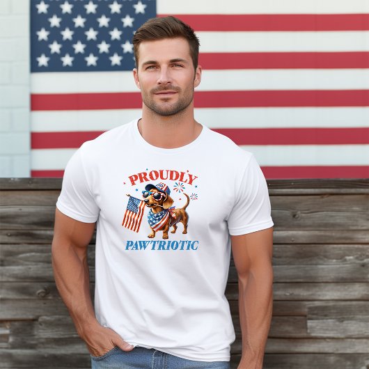 誇らしげにパウトリオティックダックシュントイラストレーション トライブレンドTシャツ