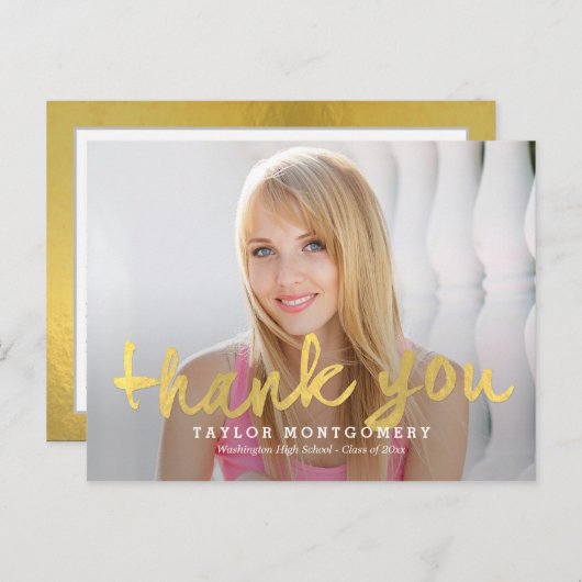 誇らしげにブラシ付き卒業ありがとうポストカード ポストカード (正面/裏面)