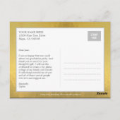 誇らしげにブラシ付き卒業ありがとうポストカード ポストカード (裏面)