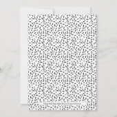 誇らしげにブラッシングされた卒業写真発表 案内状 (裏面)