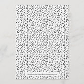 誇らしげにブラッシングされた編集可能なカラー卒業パーティー 招待状 (裏面)