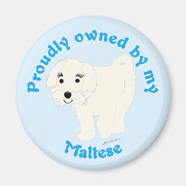 誇らしげにマルチーズ マグネット