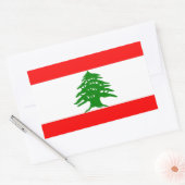 誇らしげにレバノン誇りを持った人 – レバノン 長方形シール (封筒)