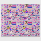 誇らしげに包まれた ラッピングペーパー (フラット)