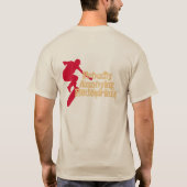 誇らしげに歩行者を困らせる Tシャツ (裏面)