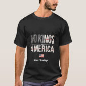 誇らしげに独立して自由なアメリカの王なし Tシャツ (正面)