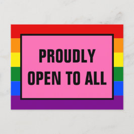 誇らしげにLGBTの顧客レインボープライド ポストカード