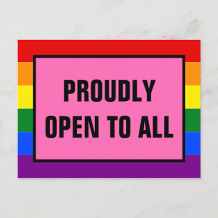 誇らしげにLGBTの顧客レインボープライド ポストカード