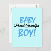 誇りあるおじいちゃん 赤ちゃん男の子 Tシャツとギフト ポストカード (正面/裏面)