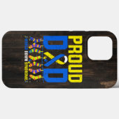 誇りあるパパ 世界ダウン症デー リボン Case-Mate iPhoneケース (裏面 (横))