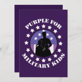 誇りあるパープルアップ!軍を讃えよ! サンキューカード (正面/裏面)