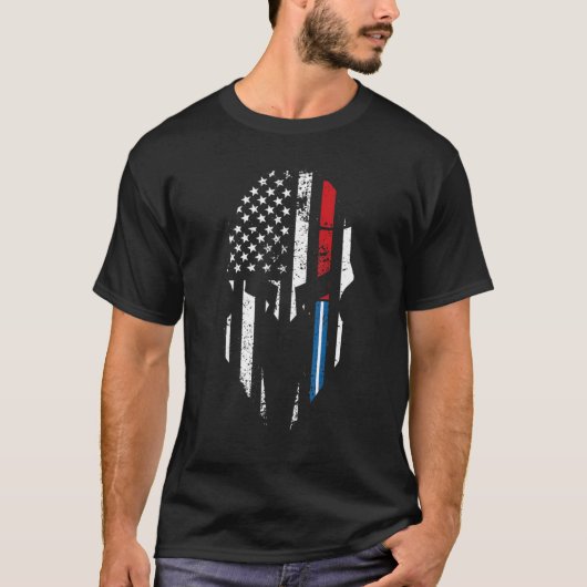 誇りある救急医療技術者 消防士 EMS 1 Tシャツ (正面)
