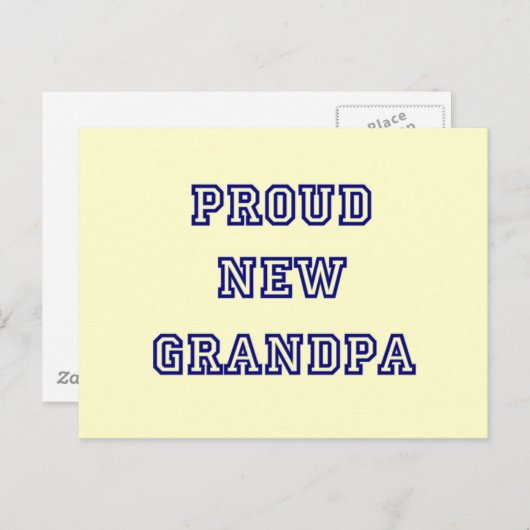 誇りある新じいちゃん大学スタイルTシャツ ポストカード (正面/裏面)