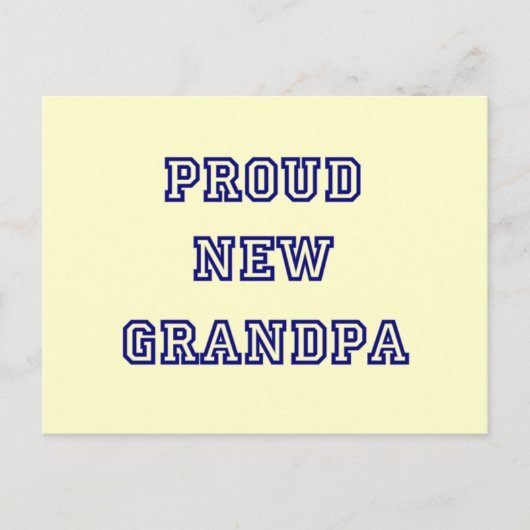 誇りある新じいちゃん大学スタイルTシャツ ポストカード (正面)
