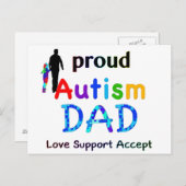 誇りある自閉症パパ ポストカード (正面/裏面)