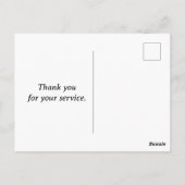 誇りある軍パパ ポストカード (裏面)