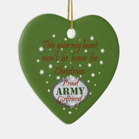 誇りある陸軍の彼女のオーナメント セラミックオーナメント (右)