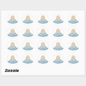 誇りたっぷりの新おばあちゃんTシャツ ラウンドシール (シート)