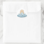 誇りたっぷりの新おばあちゃんTシャツ ラウンドシール (バッグ)