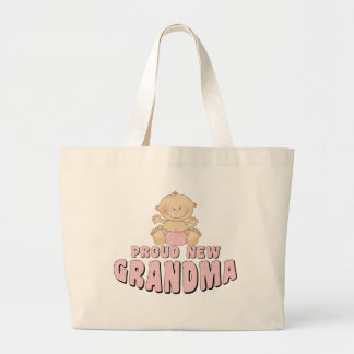 誇りたっぷりの新おばあちゃんTシャツ ラージトートバッグ