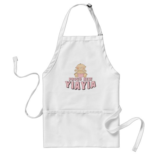 誇りたっぷりの新しい「YiaYia」Tシャツ スタンダードエプロン (正面)
