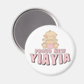 誇りたっぷりの新しい「YiaYia」Tシャツ マグネット (正面/裏面)