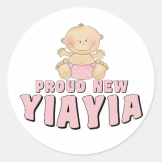 誇りたっぷりの新しい「YiaYia」Tシャツ ラウンドシール
