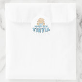 誇りたっぷりの新しい「YiaYia」Tシャツ ラウンドシール (バッグ)