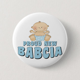 誇りたっぷりの新米Babcia Tシャツデザイン 缶バッジ