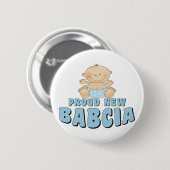 誇りたっぷりの新米Babcia Tシャツデザイン 缶バッジ (正面&裏面)