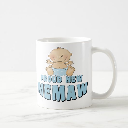 誇りたっぷりの新米Memaw Tシャツ コーヒーマグカップ (右)