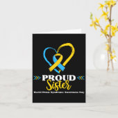 誇りとダウン症妹への意識2 カード (黄色い花)