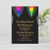 誇りと愛に満ちたゲイの歓迎会への招待 招待状 (スタンド正面)