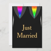 誇りと愛に満ちたゲイの歓迎会への招待 招待状 (裏面)