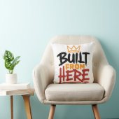 誇りと本物らしさの表現「Built From Here」 クッション (椅子)