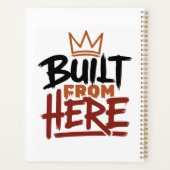 誇りと本物らしさの表現「Built From Here」 プランナー手帳 (裏面)