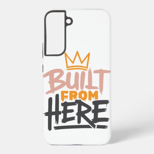 誇りと本物らしさの表現「Built From Here」 Samsung Galaxyケース (裏面)