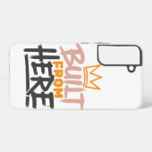 誇りと本物らしさの表現「Built From Here」 Samsung Galaxyケース (裏面横)