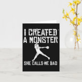 誇りなSoftllパパ - 私は彼女がママと呼ぶモンスターを作った カード (黄色い花)