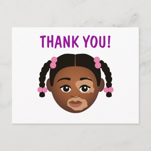 #誇りに思う私の自然な姿 自分の肌色を選ぼう ありがとう ポストカード (正面)