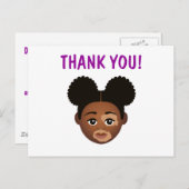 #誇りに思う私の自然な姿 自分の肌色を選ぼう ありがとう ポストカード (正面/裏面)