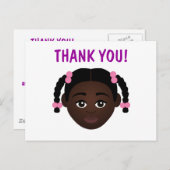 #誇りに思う私の自然な美しさ 自分の肌色を選ぼう ありがとう ポストカード (正面/裏面)