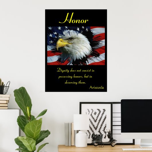 誇りは知恵と愛国心の体現である ポスター (ホームオフィス)