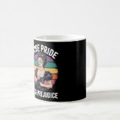 誇りをもっと偏見を少なく LGBTQ ゲイプライド アライ コーヒーマグカップ (正面右)