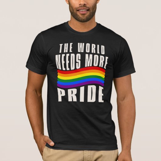 誇りをもっと、虹の世界 Tシャツ (正面)