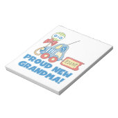 誇りを持ったおばあちゃん男の子のプレゼント ノートパッド (回転)