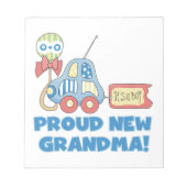 誇りを持ったおばあちゃん男の子のプレゼント ノートパッド (正面)